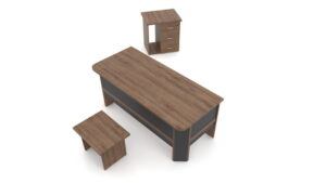 Roze Çalışma Masa Takımı - Görsel 3