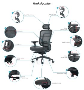 Aura Fileli Yönetici Koltuğu - Görsel 2