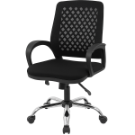 Feyza Fileli Çalışma Koltuğu Krom Ayak